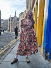 Load image into Gallery viewer, Maroon Floral Dress