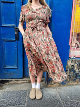 Load image into Gallery viewer, Maroon Floral Dress