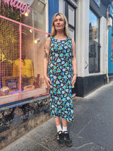Load image into Gallery viewer, Navy and Blue Floral Dress