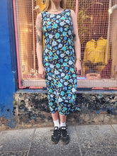 Load image into Gallery viewer, Navy and Blue Floral Dress