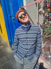 Load image into Gallery viewer, Blue Zig Zag Shirt