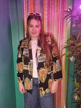 Load image into Gallery viewer, Black Printed Blazer