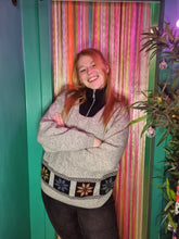 Load image into Gallery viewer, Grey Quarter Zip Sweater