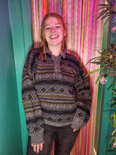 Load image into Gallery viewer, Grey Collared Vintage Jumper