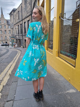 Load image into Gallery viewer, Turquoise Tropical Dress
