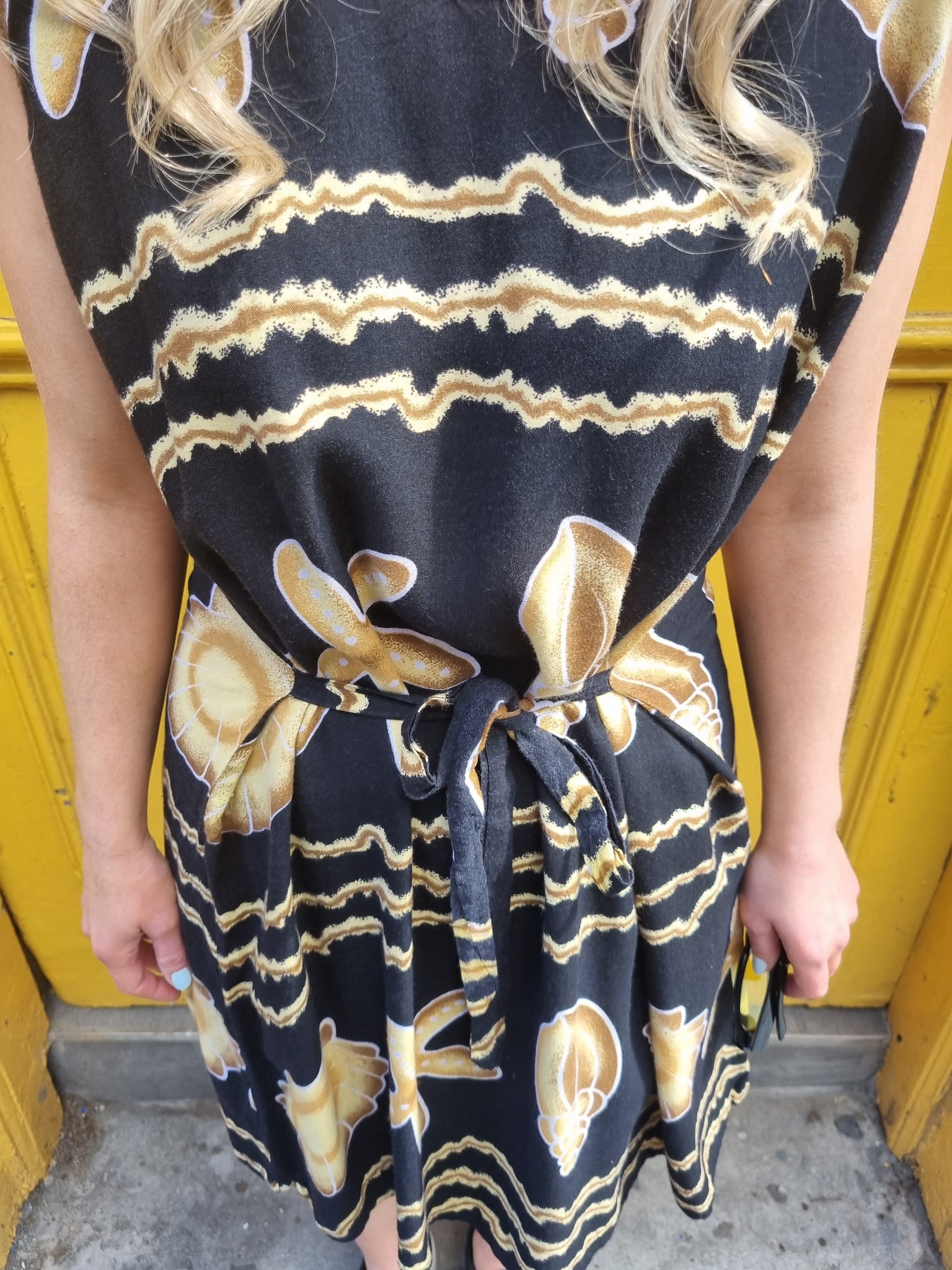 Black and gold beach hot sale dress