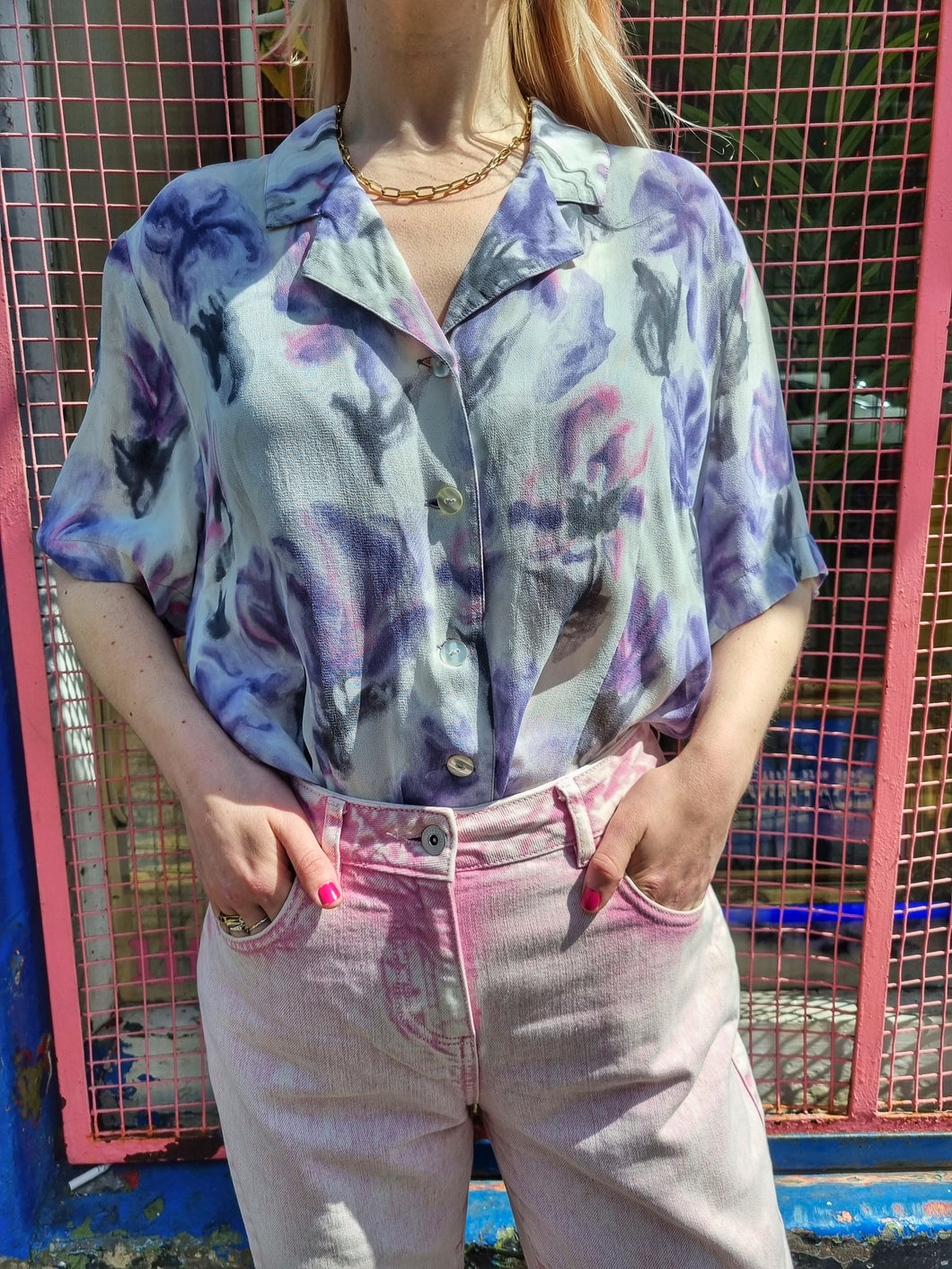 Sheer Lilac Blouse