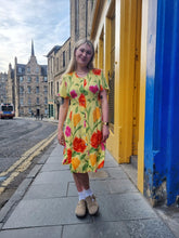 Load image into Gallery viewer, Yellow Arty Floral Dress
