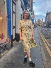 Load image into Gallery viewer, Yellow Gingham and Bluebell Dress
