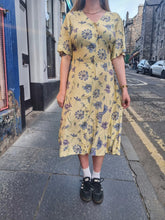 Load image into Gallery viewer, Yellow Gingham and Bluebell Dress
