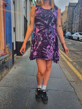 Load image into Gallery viewer, Purple Floral Tie-Dye Dress

