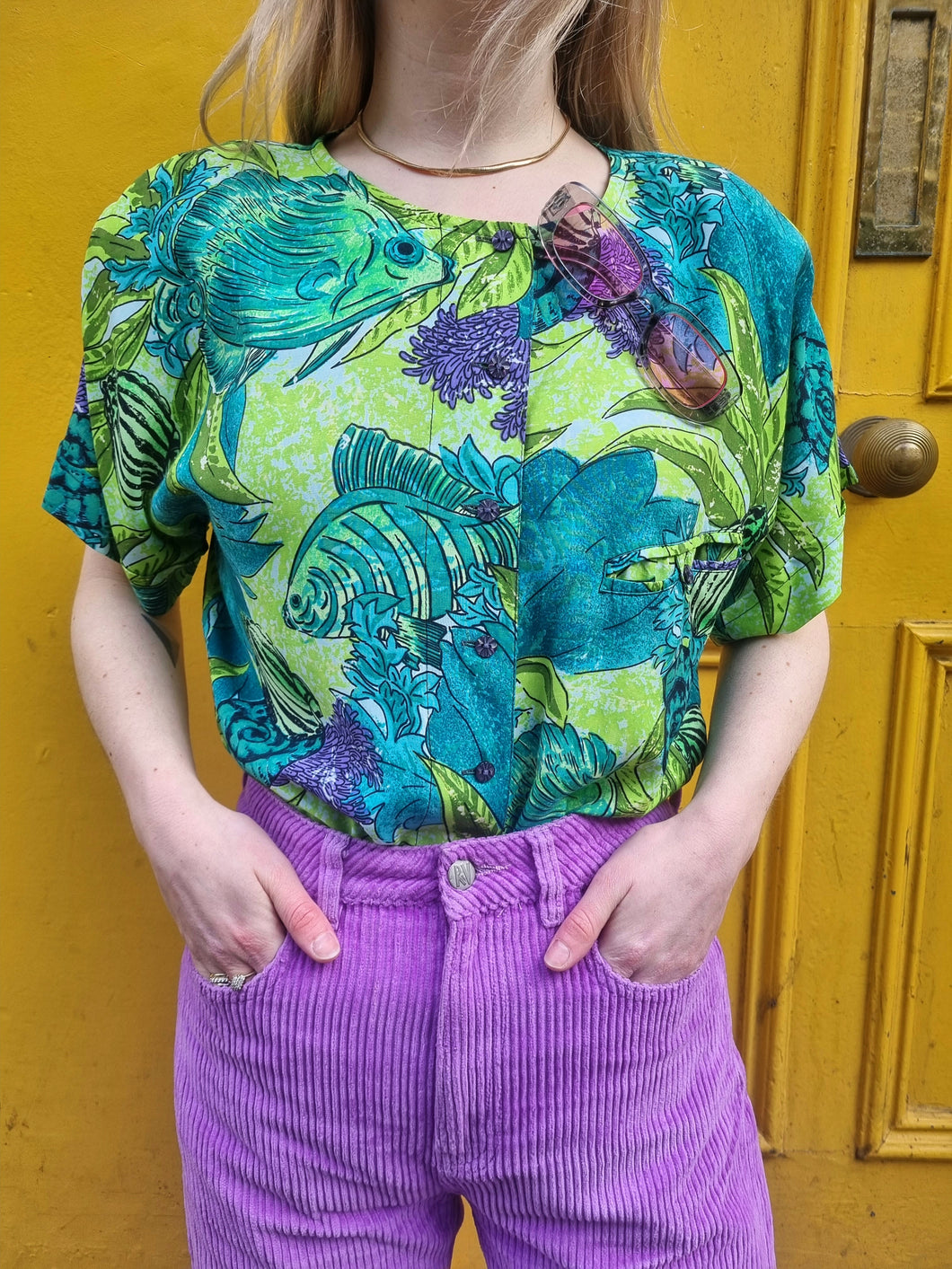 Green and Purple 'Under the Sea' Shirt