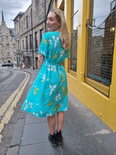 Load image into Gallery viewer, Turquoise Tropical Dress

